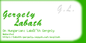 gergely labath business card